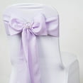 thumbnail image 1 of BalsaCircle 5 Polyester Chair Sashes Bows Ties Lavender, 1 of 3