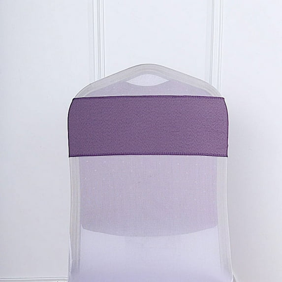 BalsaCircle 5 Polyester Chair Sashes Bows Ties Violet Amethyst