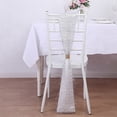 thumbnail image 1 of BalsaCircle 5 Silver Polyester Metallic Fringe Chair Sashes Wedding Party Events Reception Home Decorations Supplies, 1 of 8
