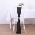 thumbnail image 1 of BalsaCircle 5 Black Polyester Metallic Fringe Chair Sashes Wedding Party Events Reception Home Decorations Supplies, 1 of 8
