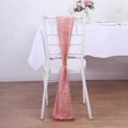 thumbnail image 1 of BalsaCircle 5 Rose Gold Polyester Metallic Fringe Chair Sashes Wedding Party Events Reception Home Decorations Supplies, 1 of 8