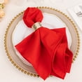 thumbnail image 1 of Balsa Circle 5 Premium Red Polyester 20x20" Dinner Table Cloth Napkins Party Events Reception Decorations Supplies, 1 of 8