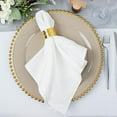 thumbnail image 1 of Balsa Circle 5 Premium White Polyester 20x20" Dinner Table Cloth Napkins Party Events Reception Decorations Supplies, 1 of 7