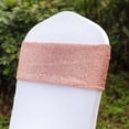 thumbnail image 1 of BalsaCircle 5 Rose Gold Metallic Spandex Chair Sashes Bows Ties Ceremony, 1 of 8