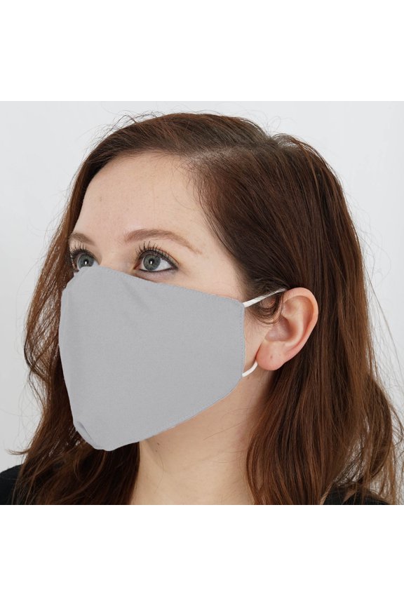 BalsaCircle 5 Silver Breathable Earloop Cotton Face Masks 2 Layers Protective Covers Pollution Germs Protection Gear