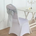 thumbnail image 1 of BalsaCircle 5 Silver Chair Sashes Premium Polyester Faux Burlap Wedding, 1 of 8