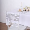 thumbnail image 1 of Balsa Circle 5 Silver Geometric Sequined Stretchable Spandex Chair Sashes Wedding Party Events Tableware Decorations, 1 of 8