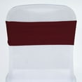 thumbnail image 1 of BalsaCircle 5 Spandex Chair Sashes Wedding Decorations Burgundy, 1 of 5