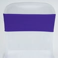 thumbnail image 1 of BalsaCircle 5 Spandex Chair Sashes Wedding Decorations Purple, 1 of 5