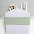 thumbnail image 1 of BalsaCircle 5 Spandex Chair Sashes Wedding Decorations Sage Green, 1 of 8
