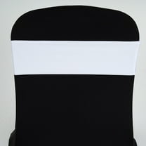 BalsaCircle 5 Spandex Chair Sashes Wedding Decorations White