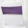 thumbnail image 1 of Balsa Circle 5 Spandex Chair Sequined Sashes Wedding Decorations Purple, 1 of 6