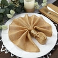 thumbnail image 1 of BalsaCircle 5 Square Gold 19x19" Faux Burlap Linen Dinner Napkins Party Events Catering Decorations Supplies, 1 of 8