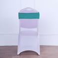 thumbnail image 1 of BalsaCircle 5 Turquoise Metallic Spandex Chair Sashes Bows Ties Ceremony, 1 of 8