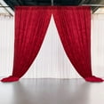 thumbnail image 1 of BalsaCircle 5 feet x 12 feet Red Velvet Backdrop Curtain Wedding Party Photobooth Decorations, 1 of 8