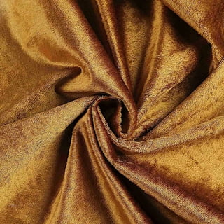 Gold Polyester Tricot Velvet Fabric, 54 Width