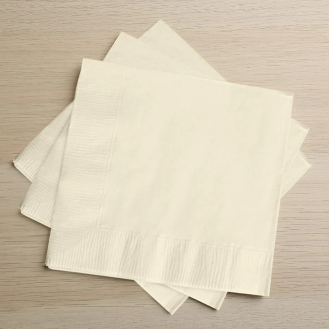 BalsaCircle 50 Beige Disposable 2 Ply Soft Dinner Cocktail Paper Napkins Party Events Tableware ...