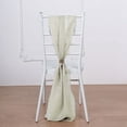 BalsaCircle 50 Beige Extra Premium Chiffon Chair Sashes Bows Ties ...