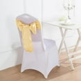 thumbnail image 1 of BalsaCircle 50 Champagne Satin Chair Sashes Bows Ties Wedding Decorations Party Chair Covers Banquet, 1 of 5