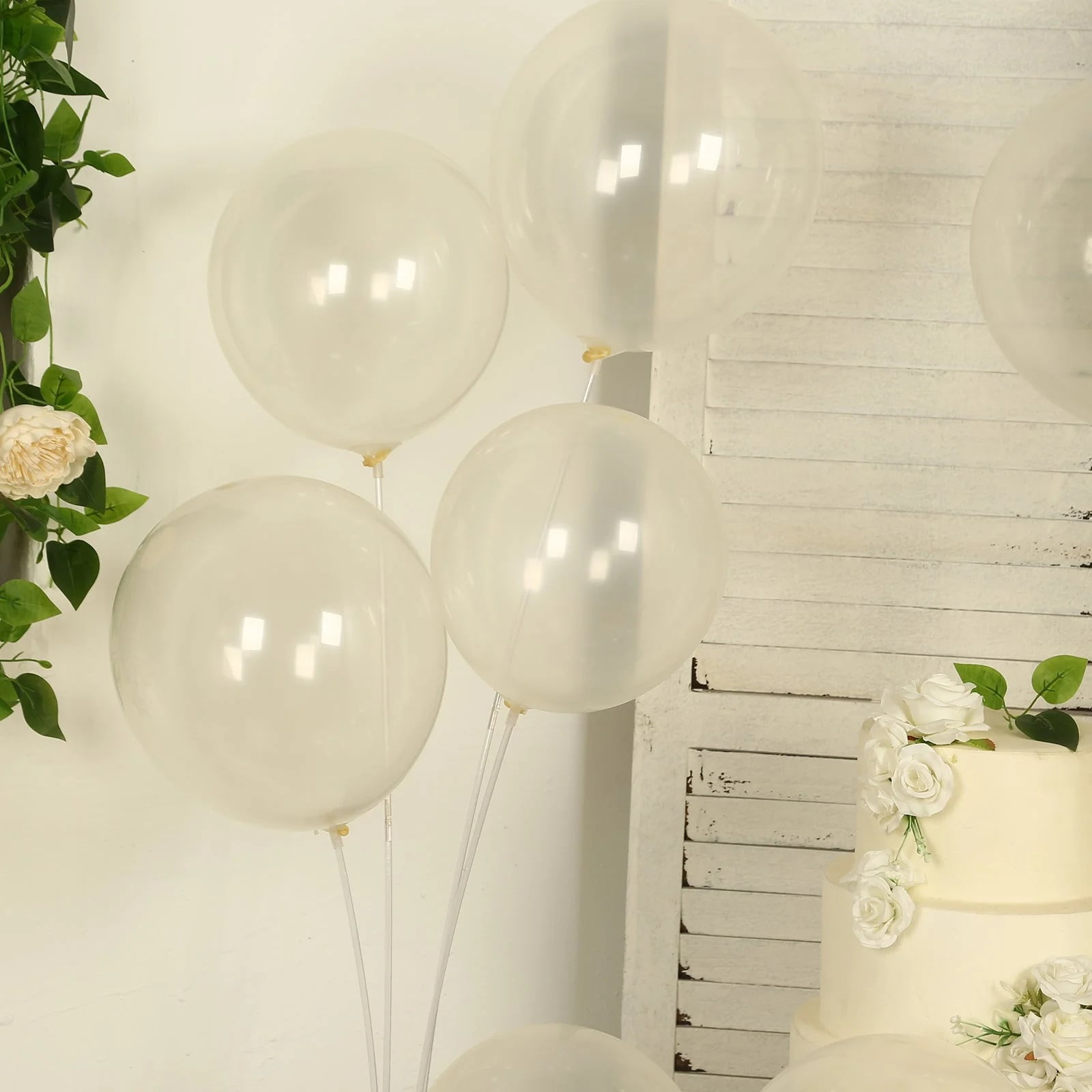 BalsaCircle 50 Clear 12 in Round Latex Biodegradable Balloons Wedding ...
