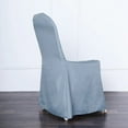 thumbnail image 1 of BalsaCircle 50 Dusty Blue Solid Polyester Banquet Chair Covers Slipcovers Linens, 1 of 8