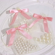 BalsaCircle 50 Dusty Rose 3" Pre Tied Mini Satin Ribbon Twist Tie Bows Gift Wrapping DIY Wedding