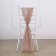thumbnail image 1 of BalsaCircle 50 Dusty Rose Extra Premium Chiffon Chair Sashes Bows Ties Ceremony, 1 of 6