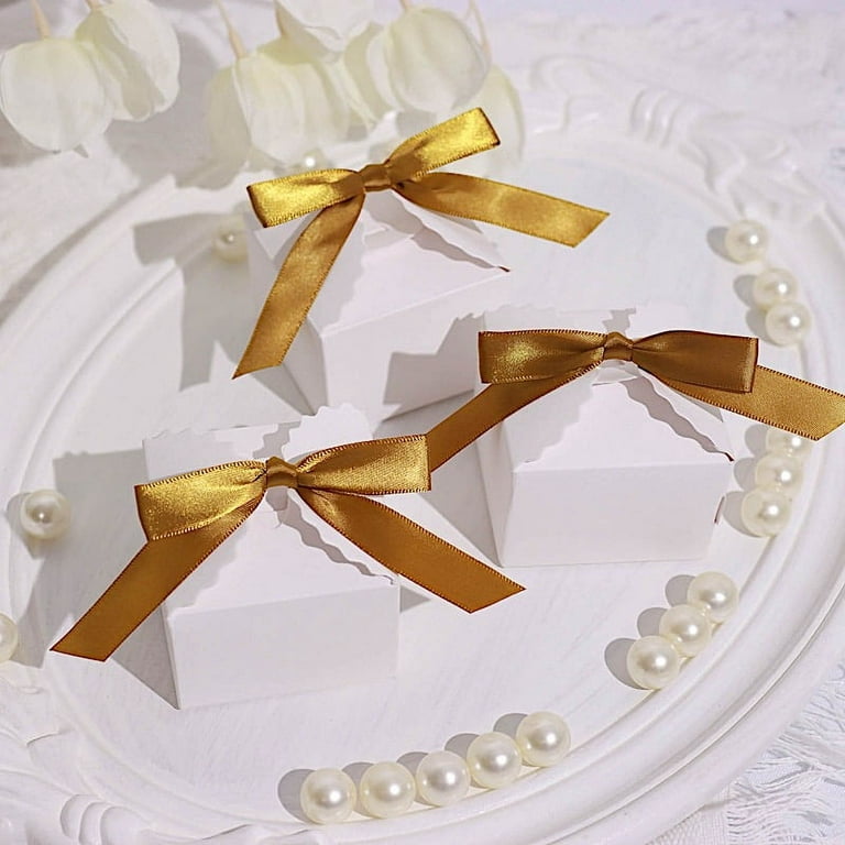 22M 6mm 10mm 15mm 25mm 40mm 50mm Gold Satin Ribbon Gift Tape Crafts DIY  Natural Ribbon