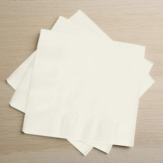 Balsa Circle 50 Ivory Disposable 2 Ply Soft Dinner Cocktail Paper Napkins Party Events Tableware Decorations Supplies