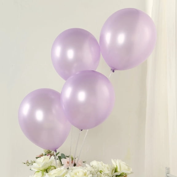 BalsaCircle 50 Lavender 12 in Round Latex Biodegradable Balloons Wedding Reception Events Graduation Birthday Party Decorations Supplies