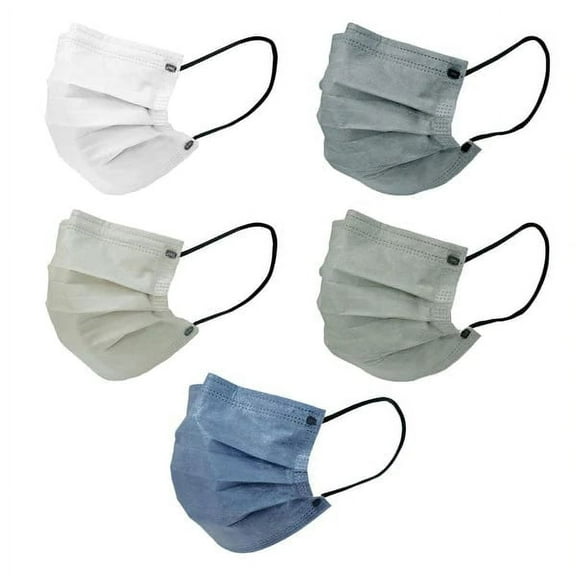 BalsaCircle 50 Multicolor 3 Layer Breathable Disposable Face Masks Protective Covers Pollution Dust Germs