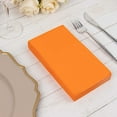 thumbnail image 1 of Balsa Circle 50 Orange Plain Soft 2 Ply Dinner Table Cocktail Paper Napkins Party Events Reception Decorations, 1 of 8