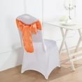 thumbnail image 1 of BalsaCircle 50 Orange Satin Chair Sashes Bows Ties Wedding Decorations Party Chair Covers Banquet, 1 of 5
