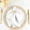 thumbnail image 1 of Balsa Circle 50 Pieces 17" White Polyester Luncheon Napkins Wedding, 1 of 8