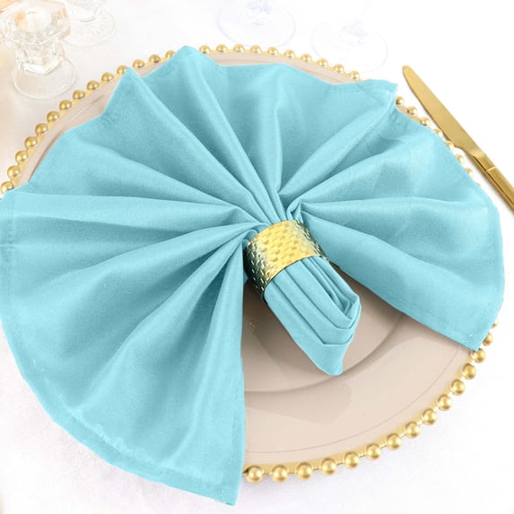 BalsaCircle 50 Pieces 20" Blue Polyester Napkins Wedding Kitchen