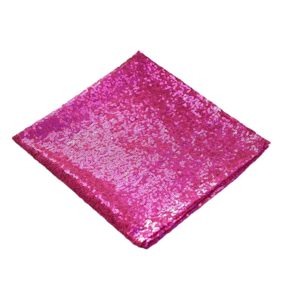 BalsaCircle 50 Pieces 20" Fuchsia Sequins Napkins Wedding Decorating Tablecloths Holiday Dinner Party Table Decorations