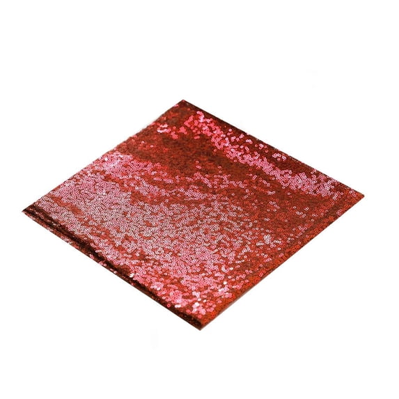 BalsaCircle 50 Pieces 20" Red Sequins Napkins Wedding Decorating Tablecloths Holiday Dinner Party Table Decorations