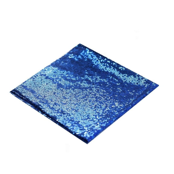 Balsa Circle 50 Pieces 20" Royal Blue Sequins Napkins Wedding Decorating Tablecloths Holiday Dinner Party Table Decorations