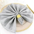 thumbnail image 1 of Balsa Circle 50 Pieces 20" Silver Polyester Napkins Wedding Kitchen, 1 of 8