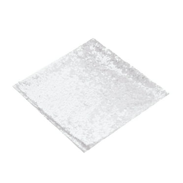 BalsaCircle 50 Pieces 20" White Sequins Napkins Wedding Decorating Tablecloths Holiday Dinner Party Table Decorations