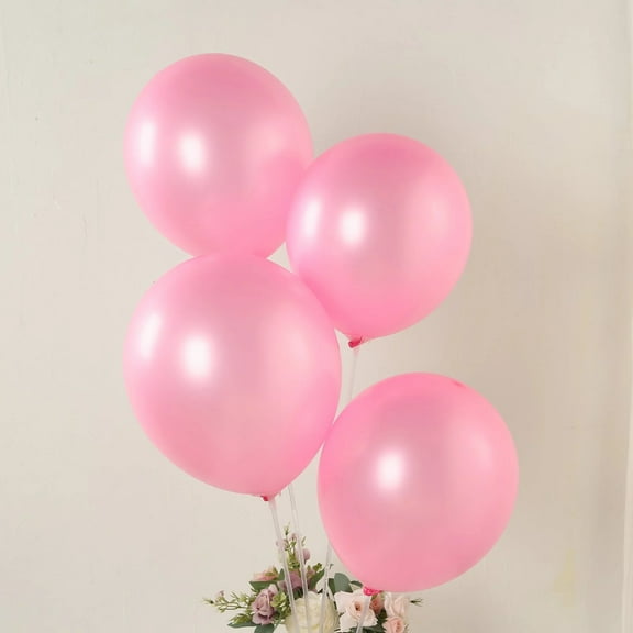 BalsaCircle 50 Pink 12 in Round Latex Biodegradable Balloons Wedding Reception Events Graduation Birthday Party Decorations Supplies