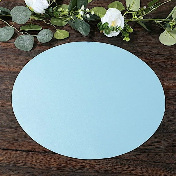 Balsa Circle 50 Round 13 in Dusty Blue Disposable Paper Table Placemats Party Events Decorations Supplies