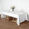thumbnail image 1 of BalsaCircle 50" x 120" Polyester Tablecloth Wedding Table Linens White, 1 of 8