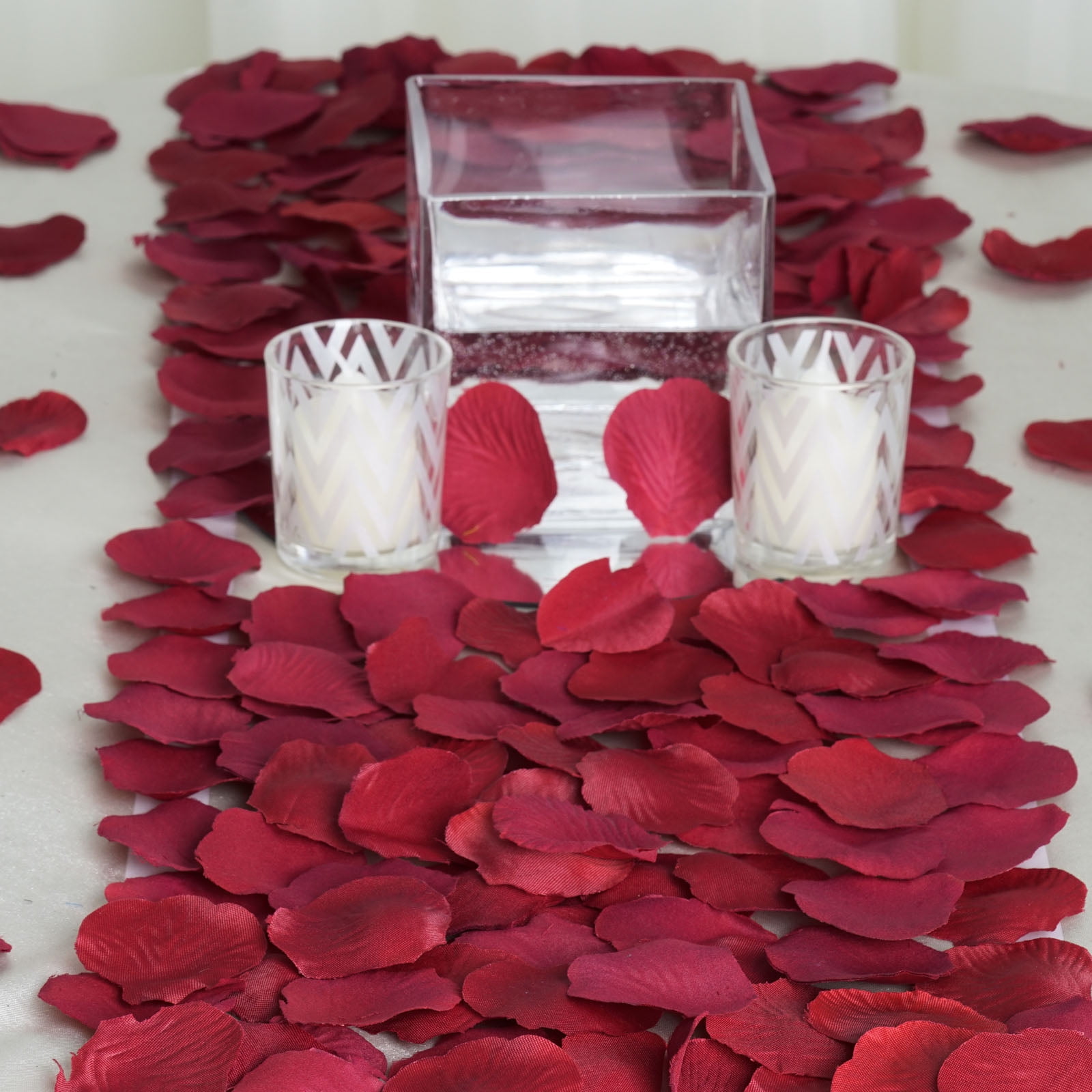 BalsaCircle 500 Silk Rose Petals Wedding Decorations Bulk