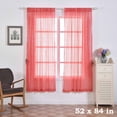thumbnail image 1 of BalsaCircle 52" x 84" Coral Sequined Curtains Drapes Panels Window Treatments Decorations, 1 of 6