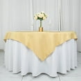thumbnail image 1 of BalsaCircle 54" Champagne Square Premium Polyester Tablecloth Catering Dining Table Linens, 1 of 8