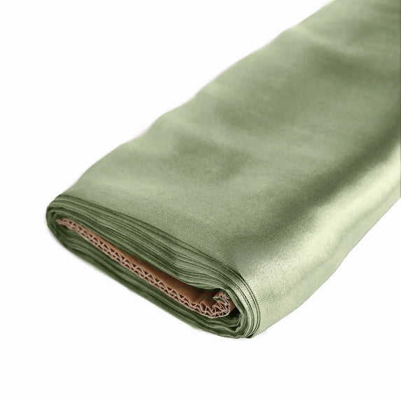 BalsaCircle 54" x 10 yards Satin Fabric Bolt Put-up Eucalyptus Green