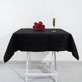 thumbnail image 1 of BalsaCircle 54" x 54" Black Cotton Square Tablecloth Reception Catering Dining Table Linens, 1 of 7