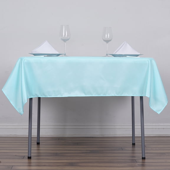 Balsa Circle 54" x 54" Square Polyester Tablecloth Blue