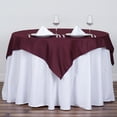 thumbnail image 1 of BalsaCircle Christmas Holidays 54" x 54" Burgundy Square Polyester Tablecloth Linen, 1 of 7